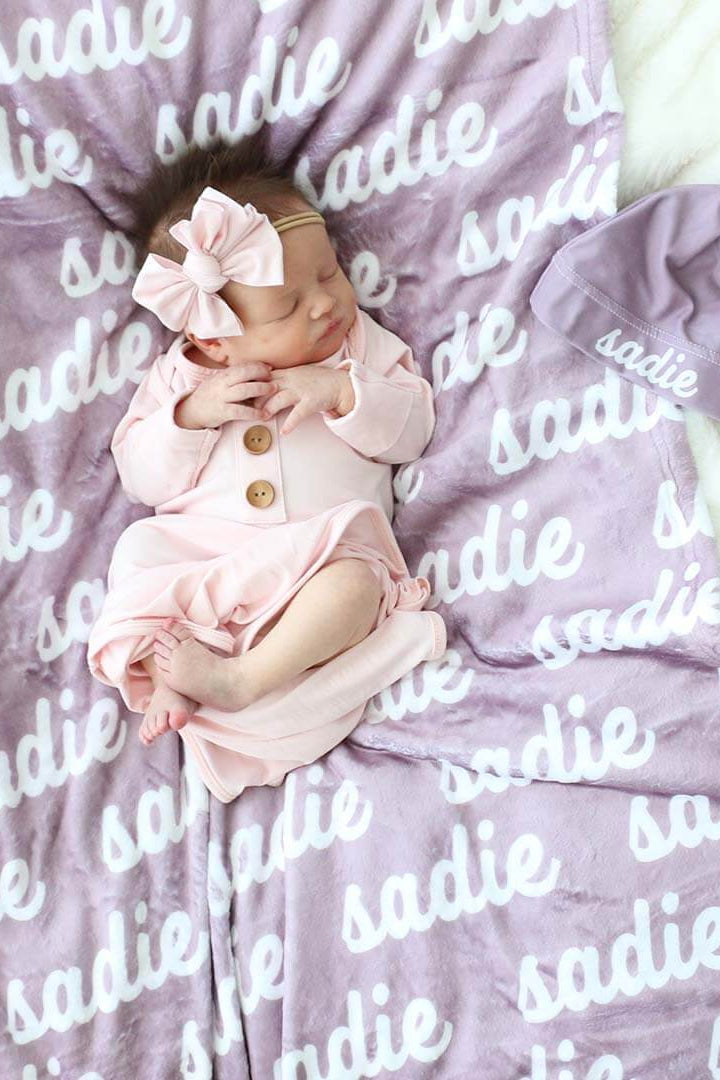 Violet Tones Personalized Color Blanket
